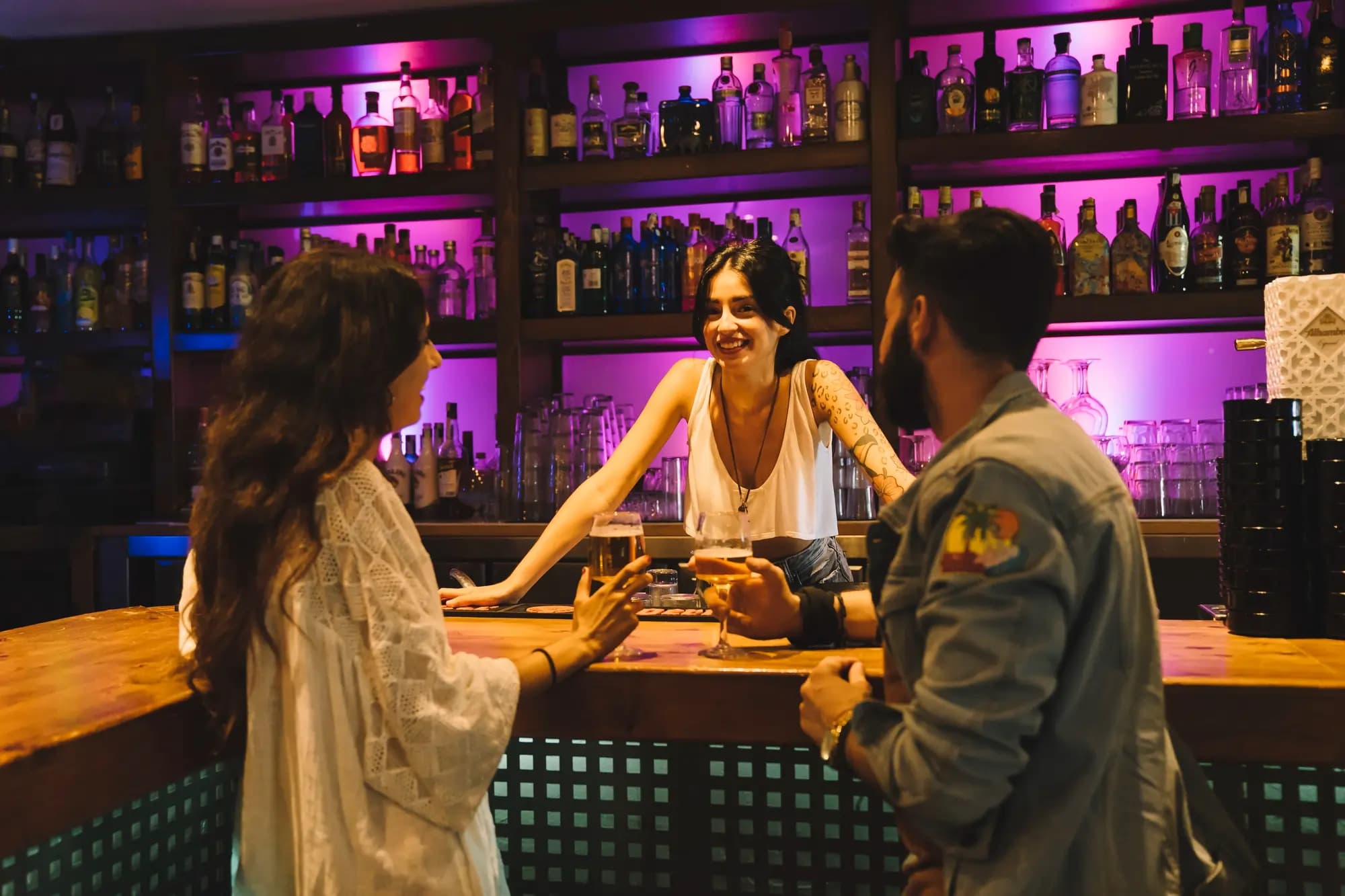 Bar atmosphere — Brampton alcohol delivery customers