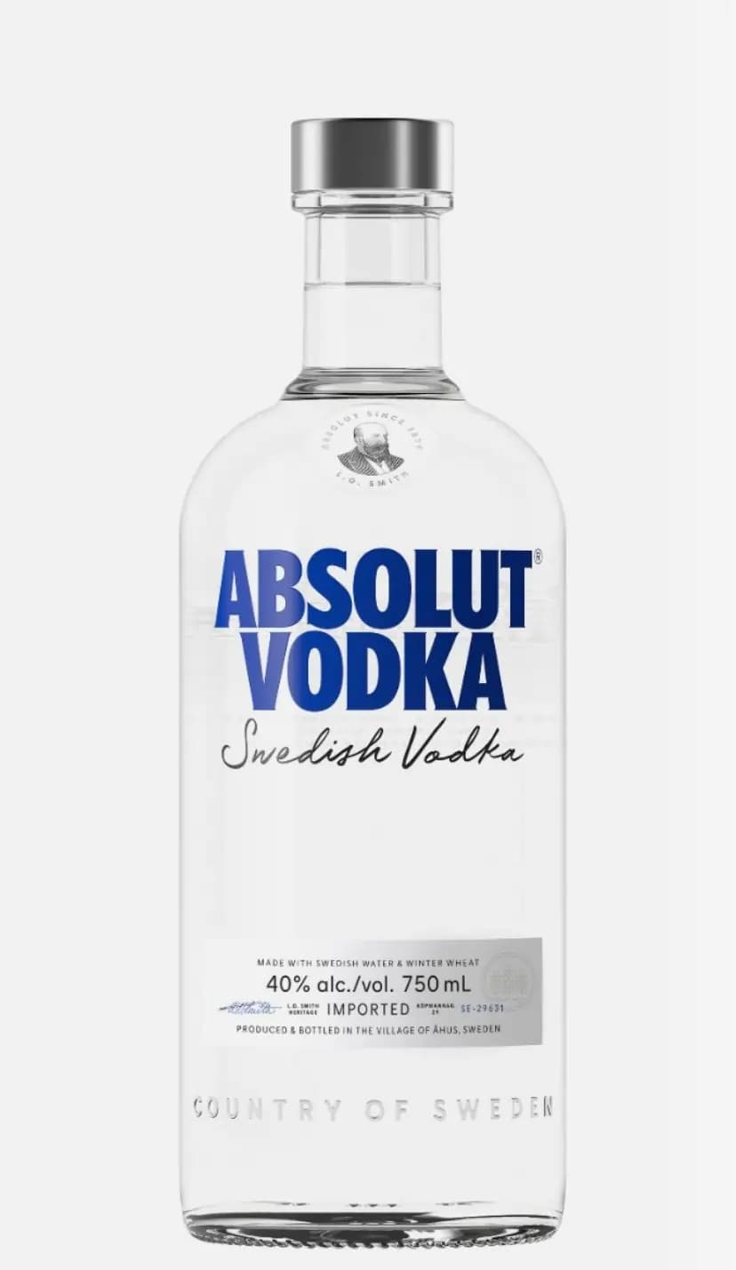 Absolut Vodka bottle