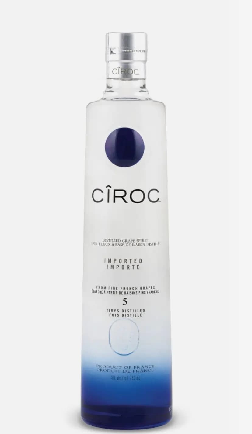Cîroc Vodka bottle
