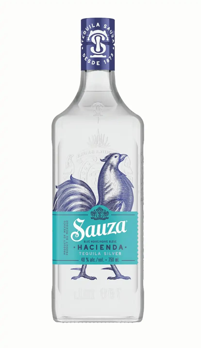 Sauza Hacienda Silver Tequila bottle