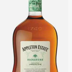 Appleton Estate Signature Jamaica Rum bottle with rich amber color, crafted in the heart of Jamaica.