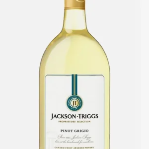 Jackson-Triggs Pinot Grigio bottle, a crisp and refreshing Canadian white wine.